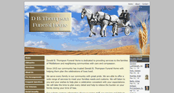 Desktop Screenshot of dbthompsonfuneralhome.com