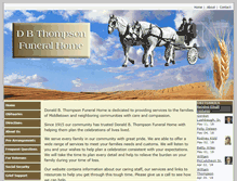 Tablet Screenshot of dbthompsonfuneralhome.com